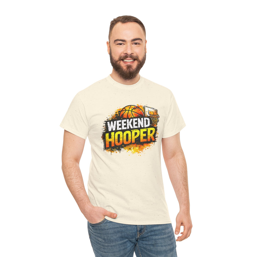 Weekend Hooper Basketball T‑Shirt — Retro Court Graphic Tee for Players & Fans