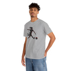 Soccer Player Silhouette T-Shirt — Dynamic Football Player Tee