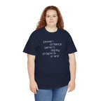Resist T‑Shirt — 'power defiance persist dignity progress stand' Minimalist Protest Tee