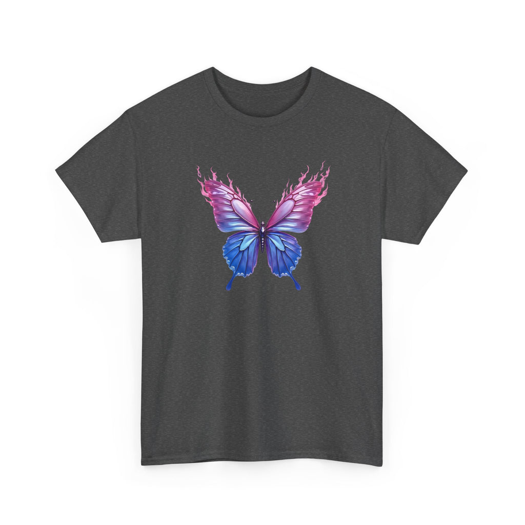 Butterfly Graphic Tee — Pink & Blue Watercolor Butterfly Shirt