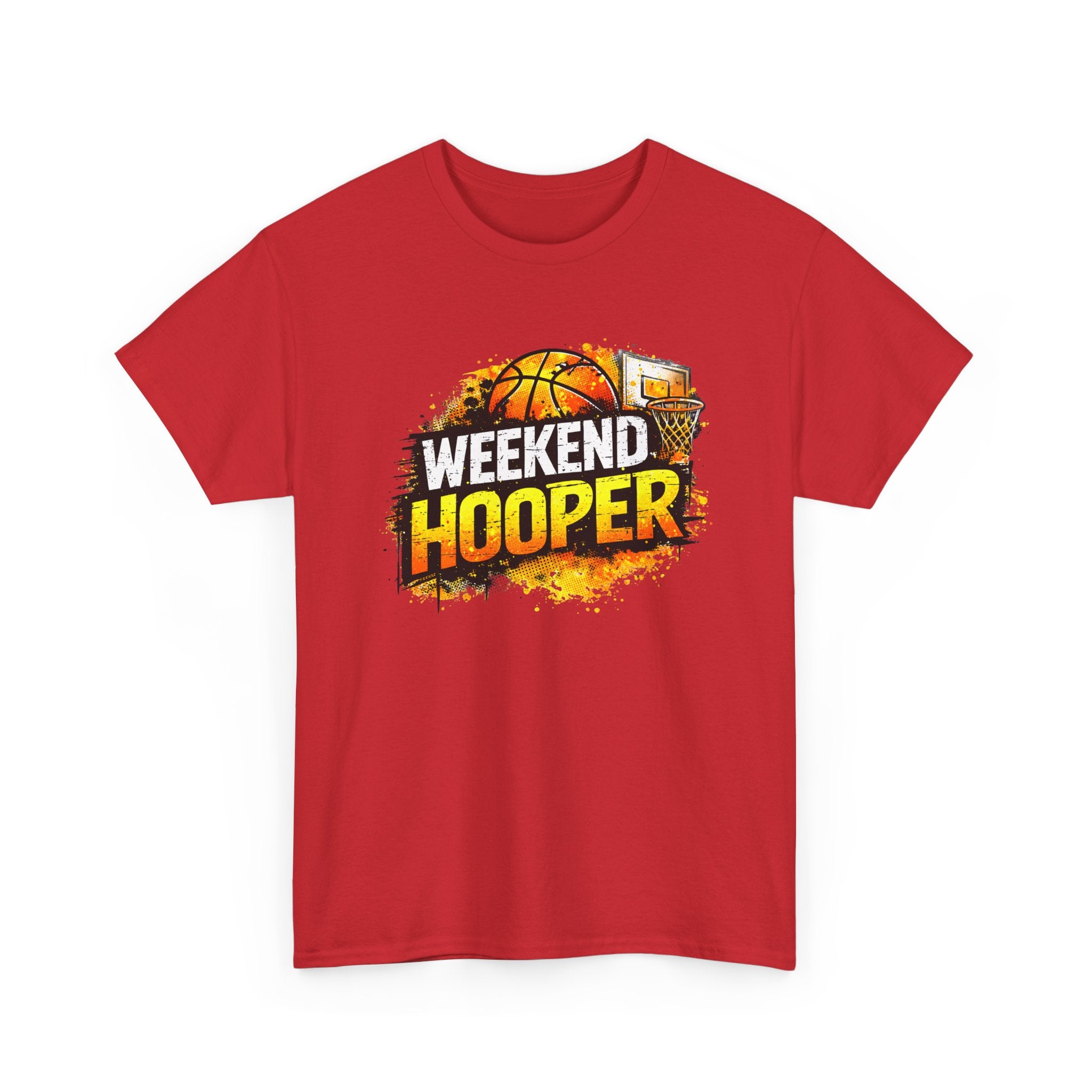Weekend Hooper Basketball T‑Shirt — Retro Court Graphic Tee for Players & Fans