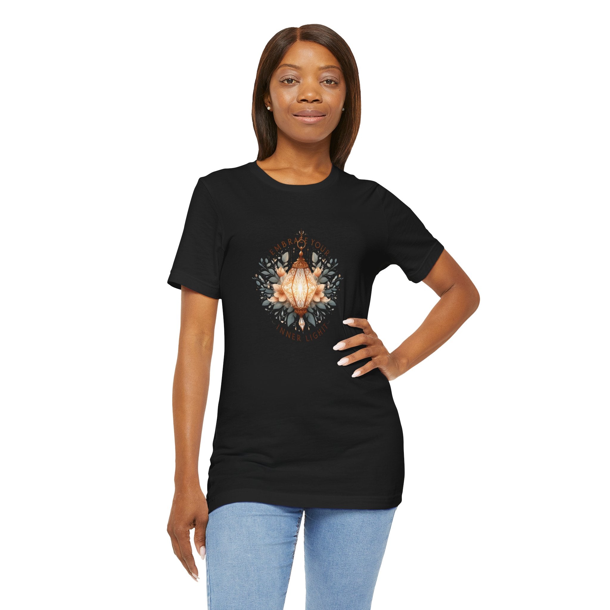 Lotus Lantern Tee — Embrace Your Inner Light Short Sleeve Shirt