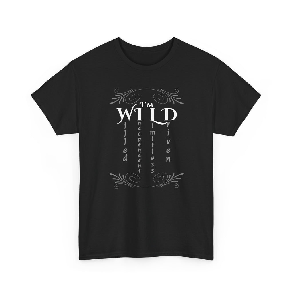 Wild Spirit Tee — "I’m Wild" Minimalist Graphic T-Shirt