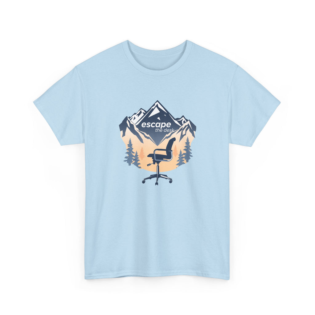 Escape Office Tee — Mountain & Chair Graphic T‑Shirt