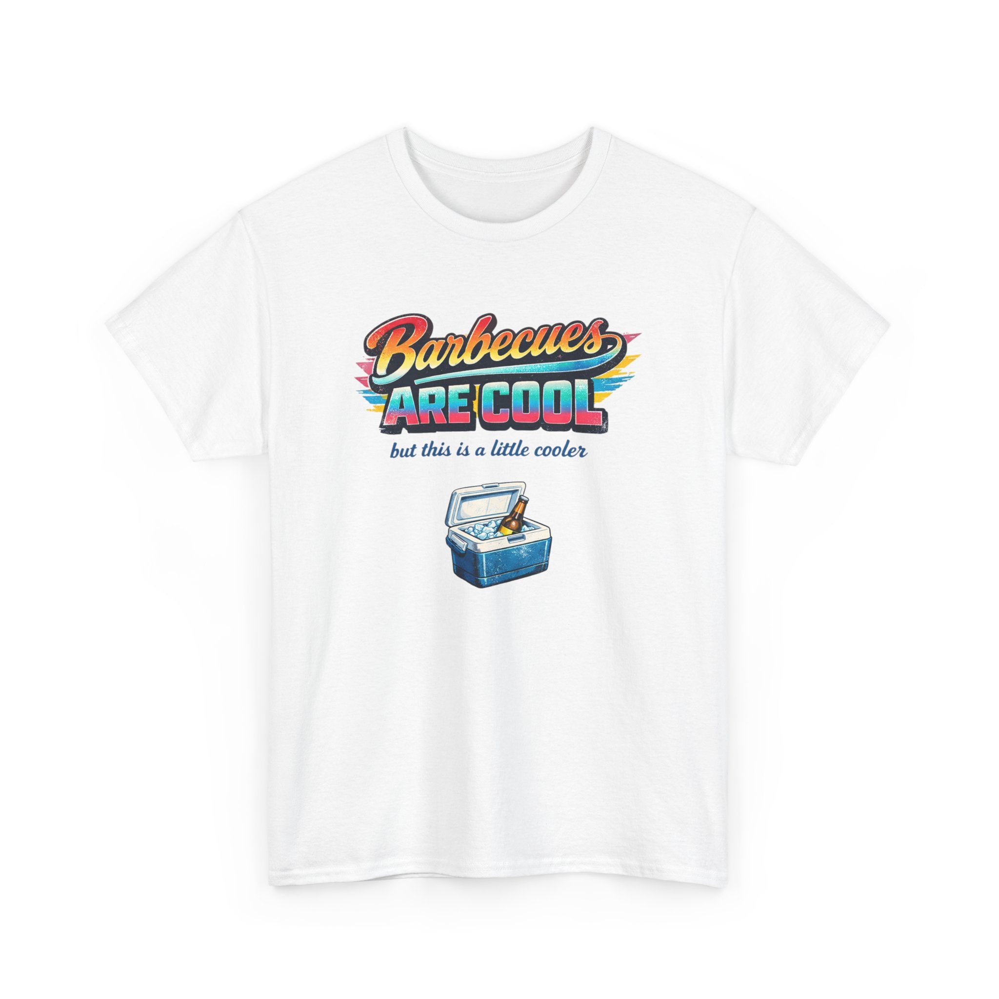 Barbecues Are Cool but this is a little cooler Funny Retro BBQ Tee