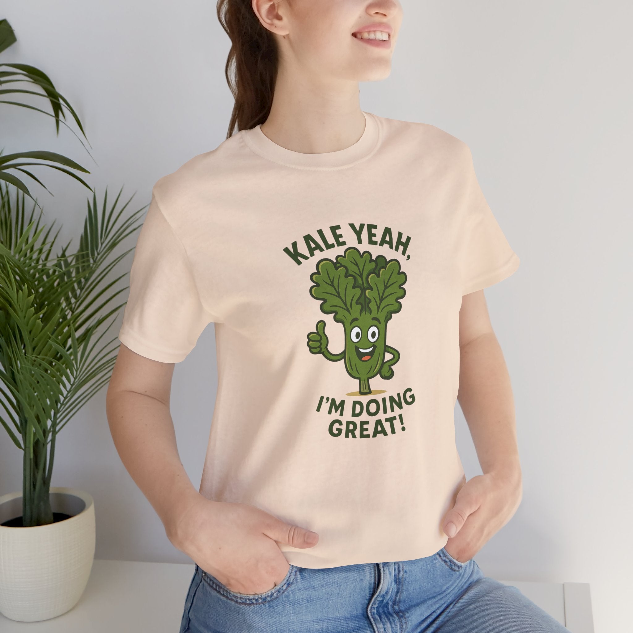 Kale Yeah! I'm Doing Great T-Shirt — Funny Healthy Veggie Graphic Tee
