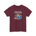 Embracing the Chaos T‑Shirt — Playful Raccoon & Messy Wardrobe Graphic Tee