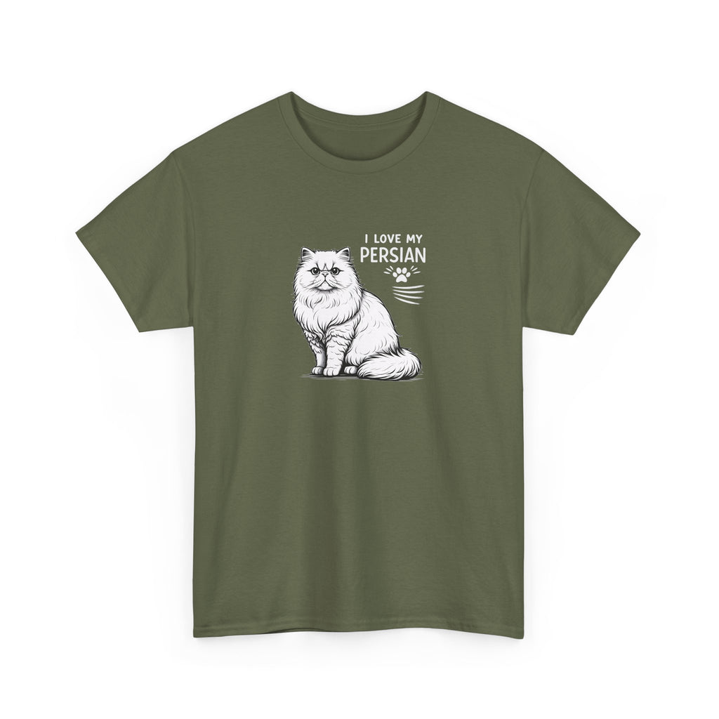 Persian Cat T-Shirt — "I Love My Persian" Tee