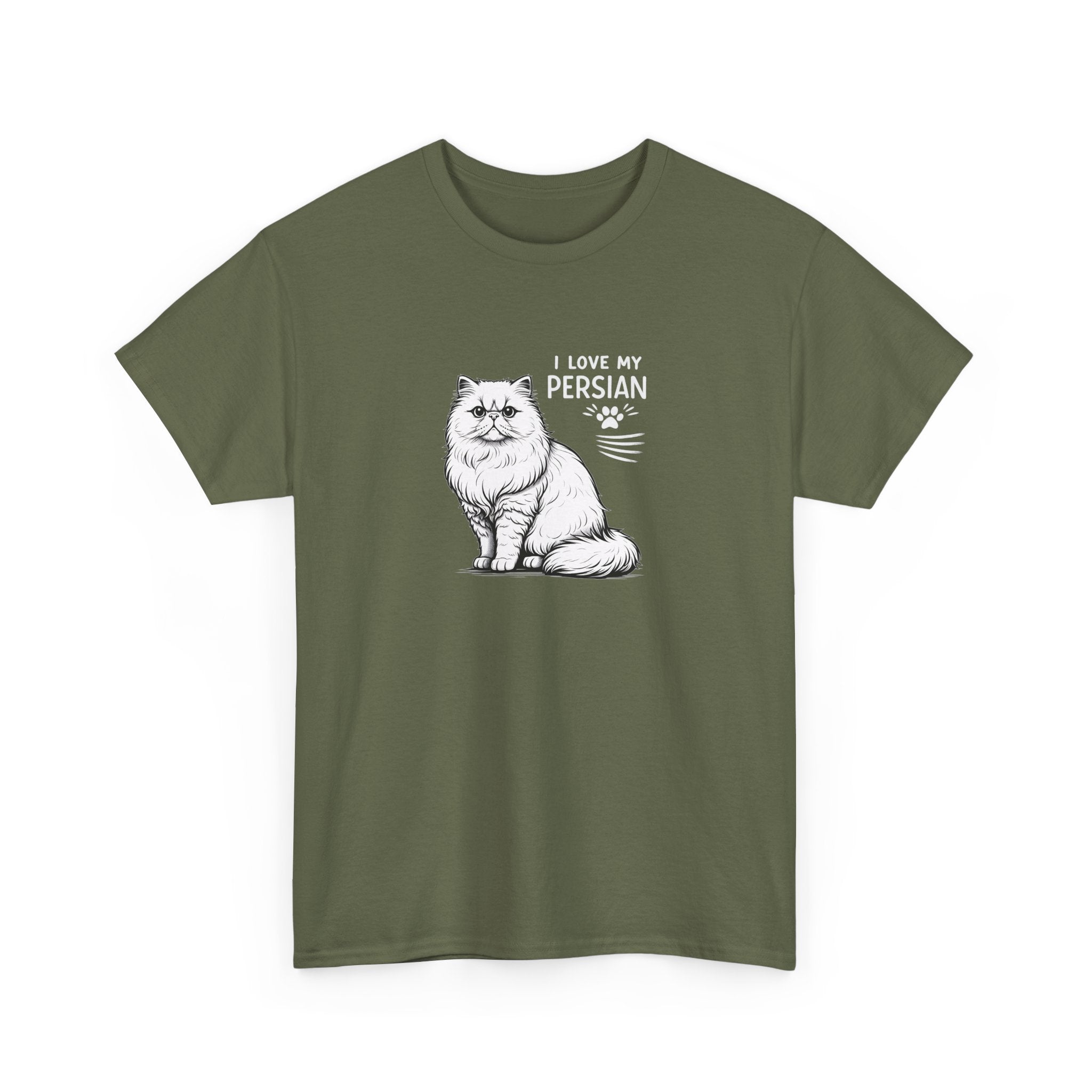 Persian Cat T-Shirt — "I Love My Persian" Tee