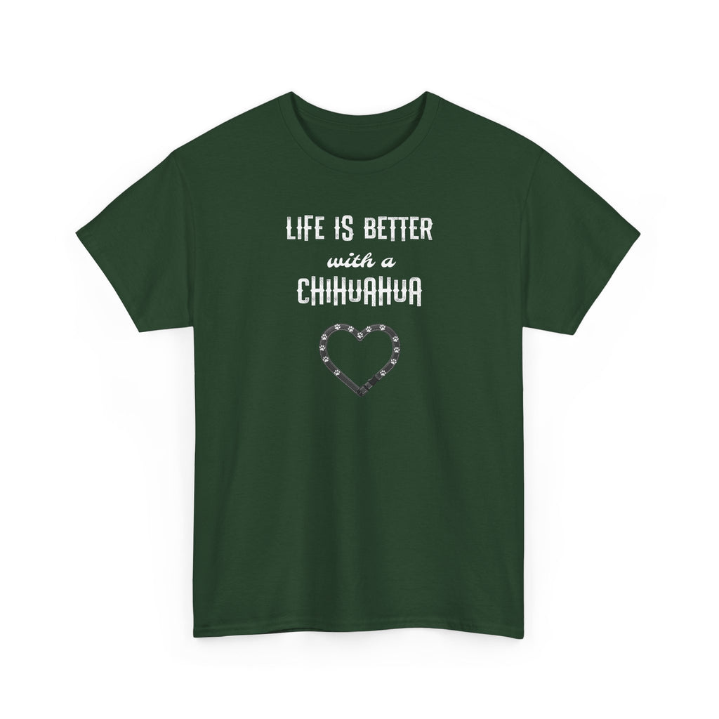 Life Is Better with a Chihuahua Heart Dog Lover Tee