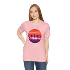 Retro Sunset Dancing Cats T-Shirt