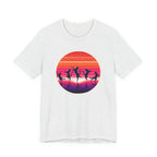 Retro Sunset Dancing Cats T-Shirt