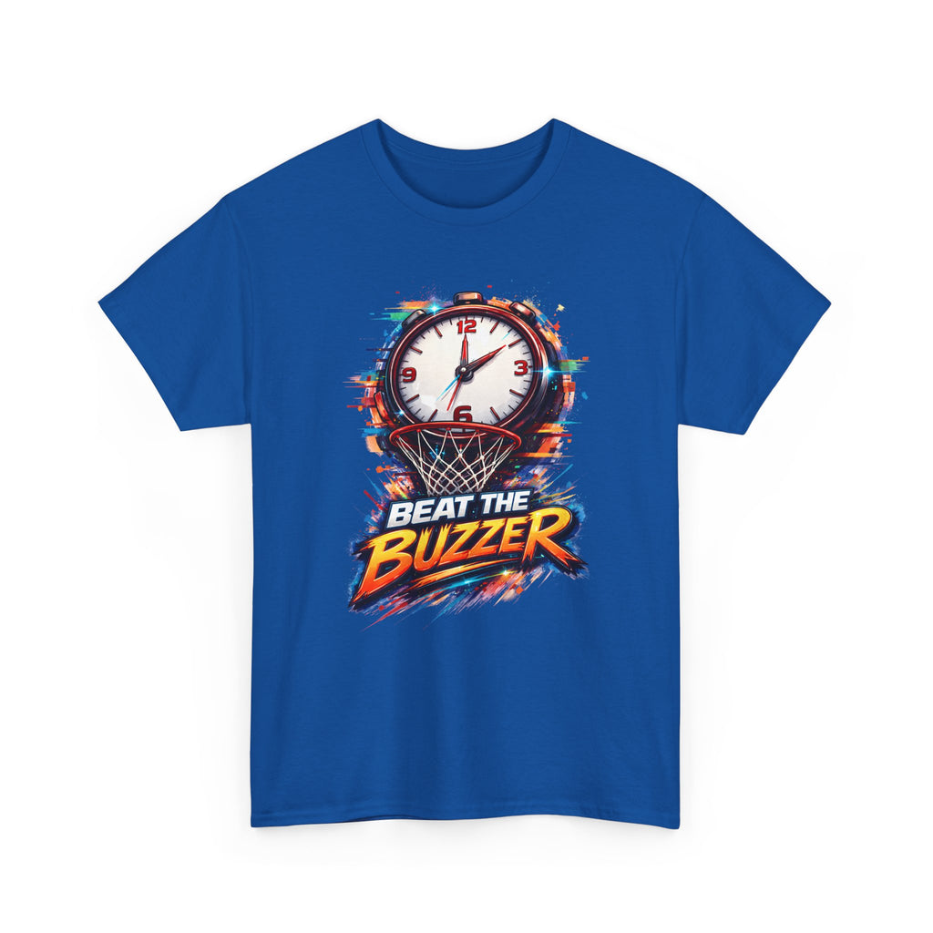 Beat the Buzzer Basketball T-Shirt — Sporty Countdown Graphic Tee