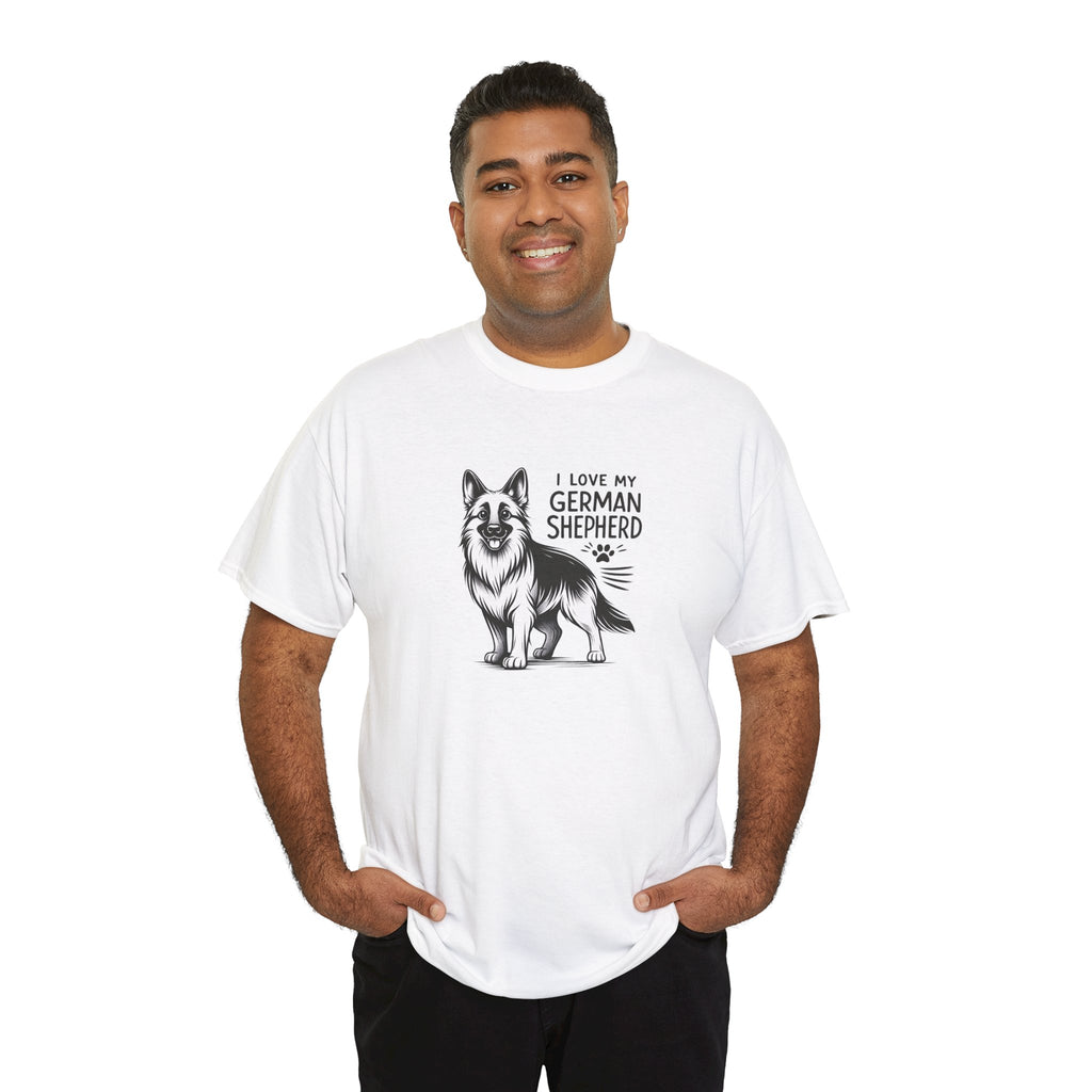 I Love My German Shepherd T-Shirt — Cute German Shepherd Dog Tee for Dog Lovers