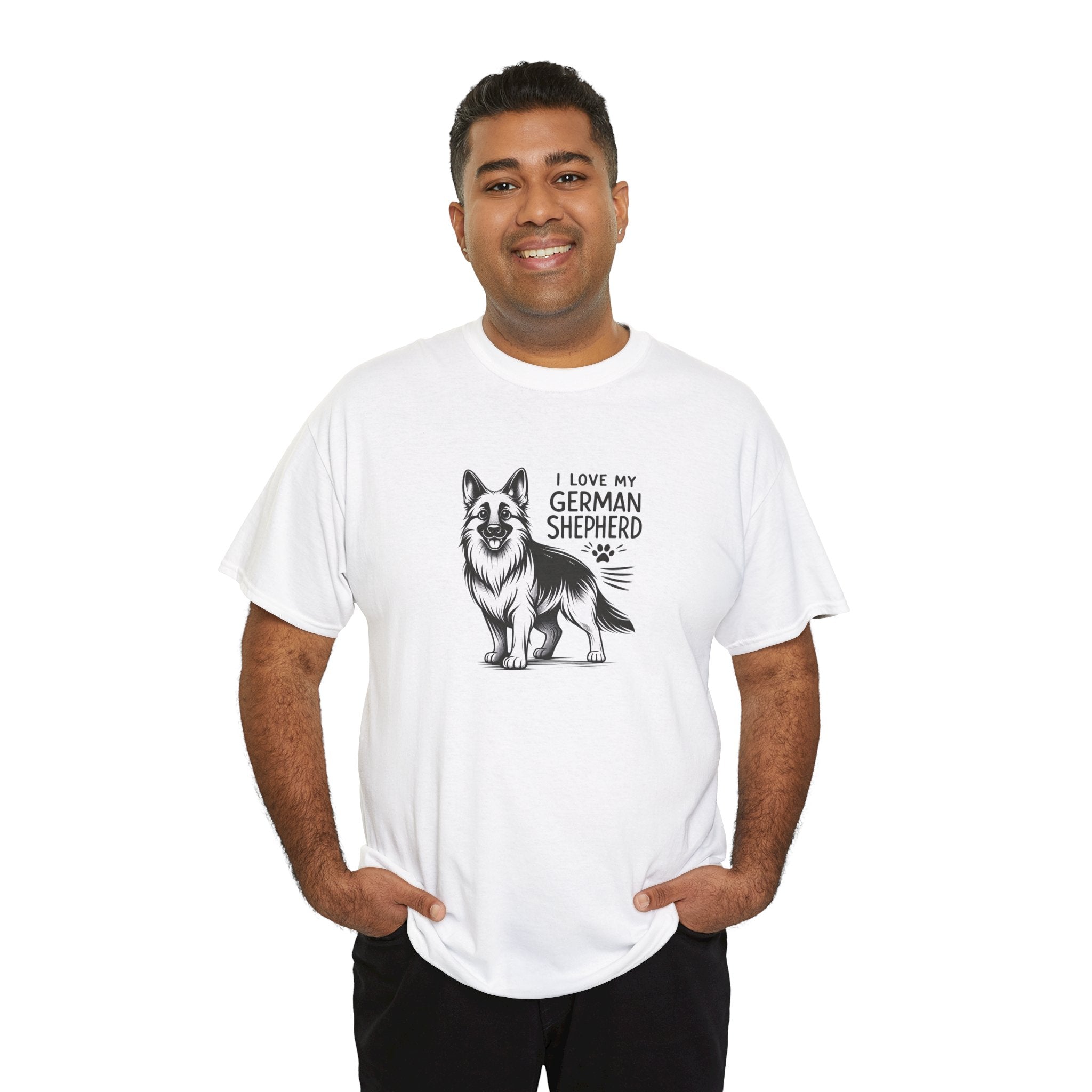 I Love My German Shepherd T-Shirt — Cute German Shepherd Dog Tee for Dog Lovers