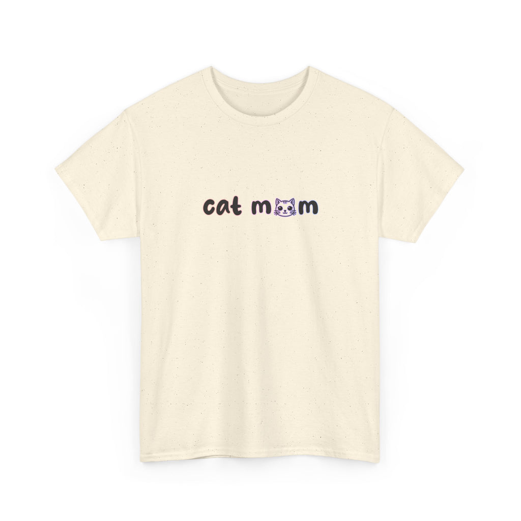 Cat Mom T-Shirt — Cute Minimalist Cat Mom Tee