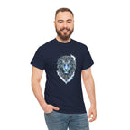 Tiger T-Shirt — Intricate Blue And White Tiger Graphic Tee