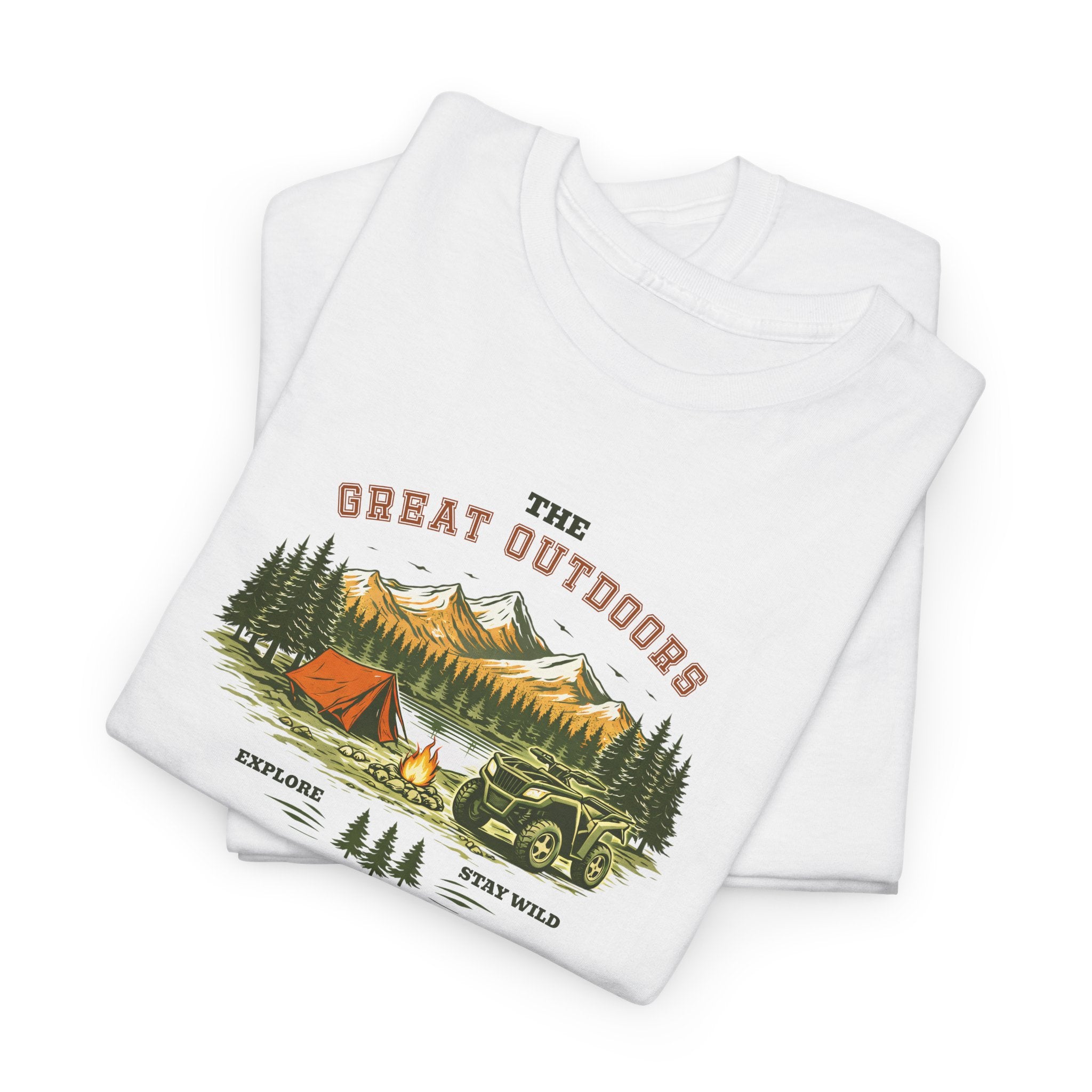 Outdoor Adventure T-Shirt — "The Great Outdoors"  ATV Nature Camping Tee