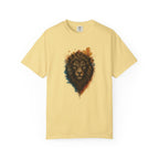 Lion Head T-Shirt — Artistic Tribal Lion Face Tee