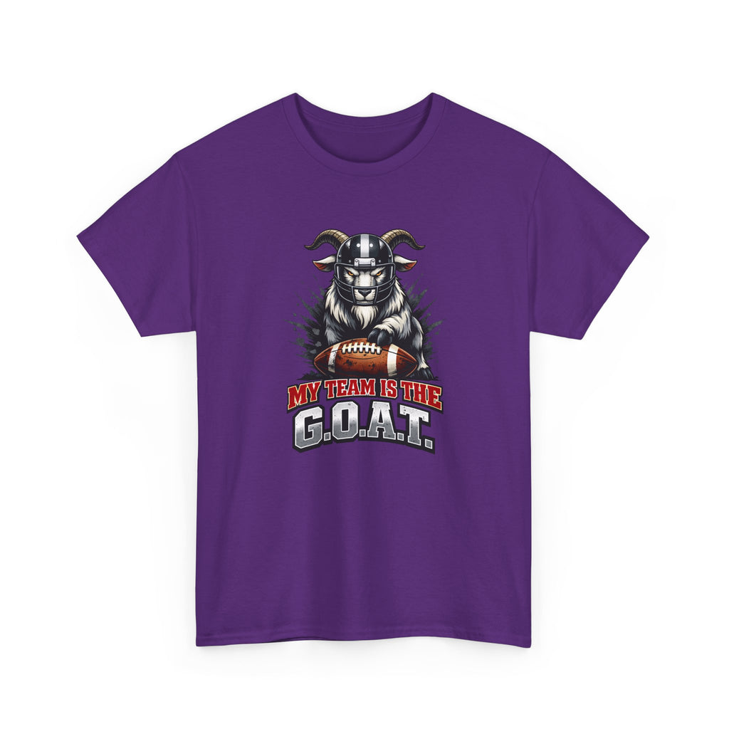 GOAT Football Tee - "My Team Is The GOAT" Graphic T-Shirt
