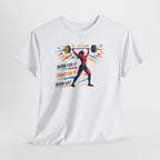 Weightlifting Motivation Tee — “Work For It, Fight For It, Never Quit” Women's Gym Shirt
