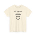 Life Is Better with a Chihuahua Heart Dog Lover Tee