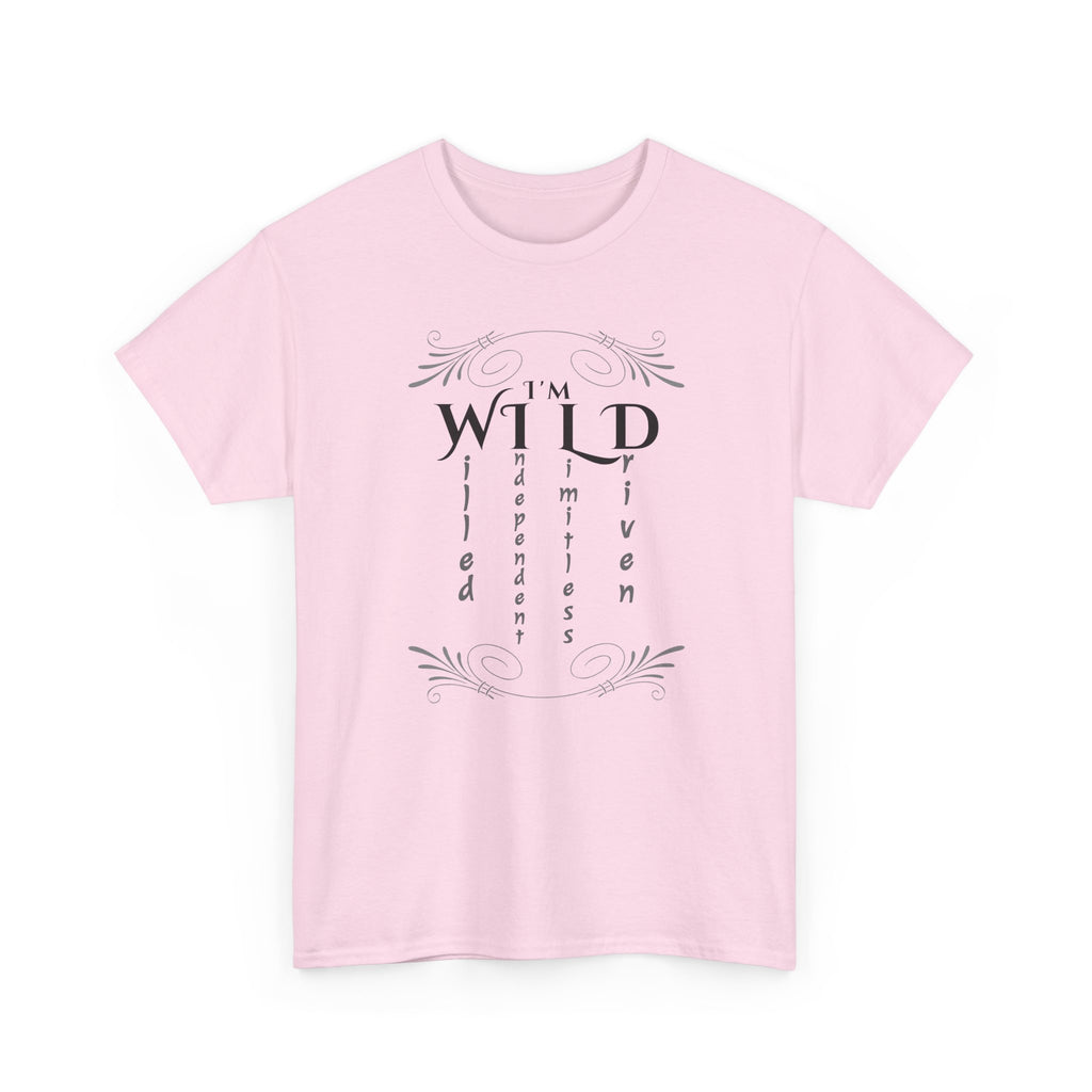 Wild Spirit Tee — "I’m Wild" Minimalist Graphic T-Shirt