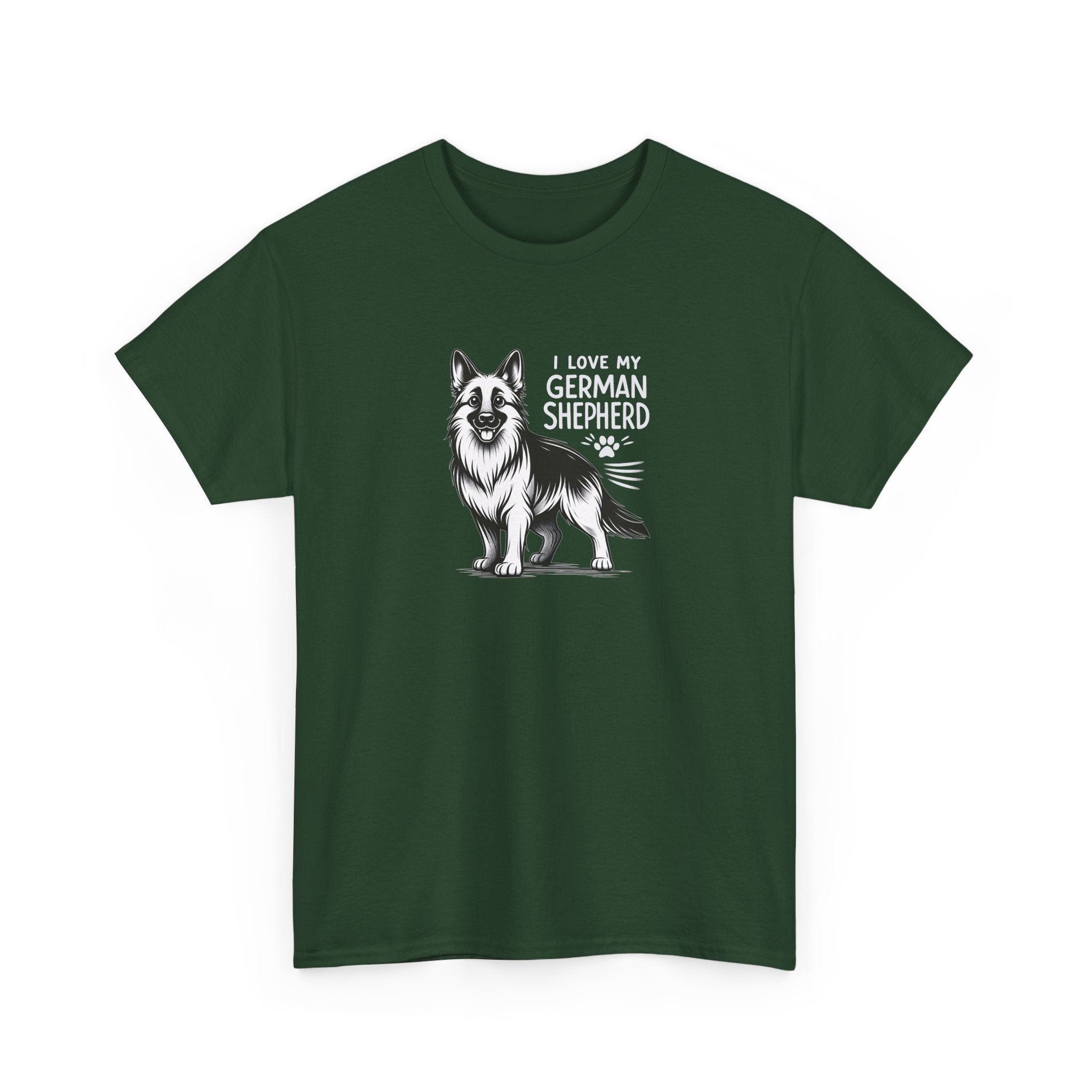 I Love My German Shepherd T-Shirt — Cute German Shepherd Dog Tee for Dog Lovers