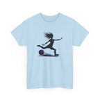 Girls Soccer Silhouette T-Shirt – Soccer Player Graphic Tee