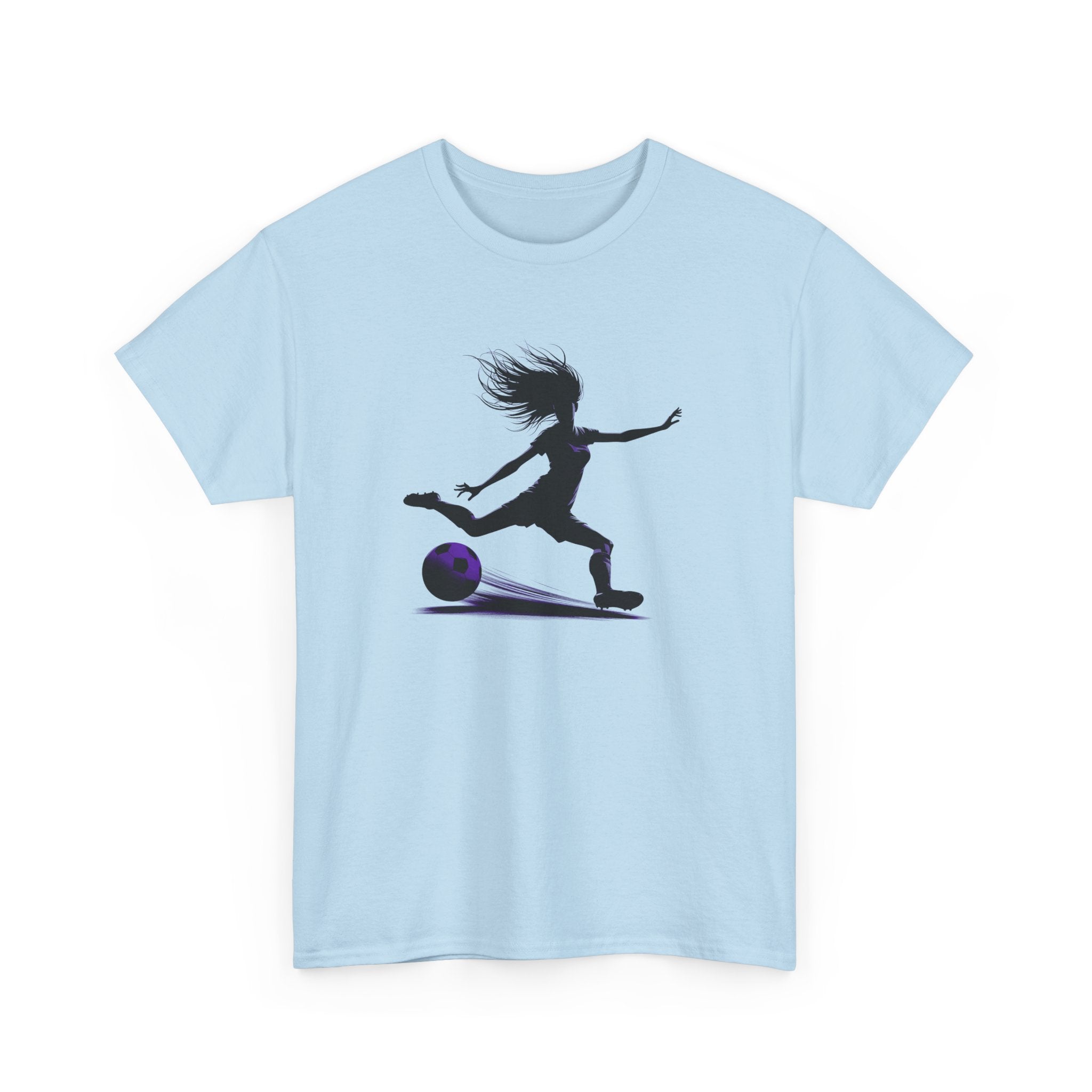 Girls Soccer Silhouette T-Shirt – Soccer Player Graphic Tee
