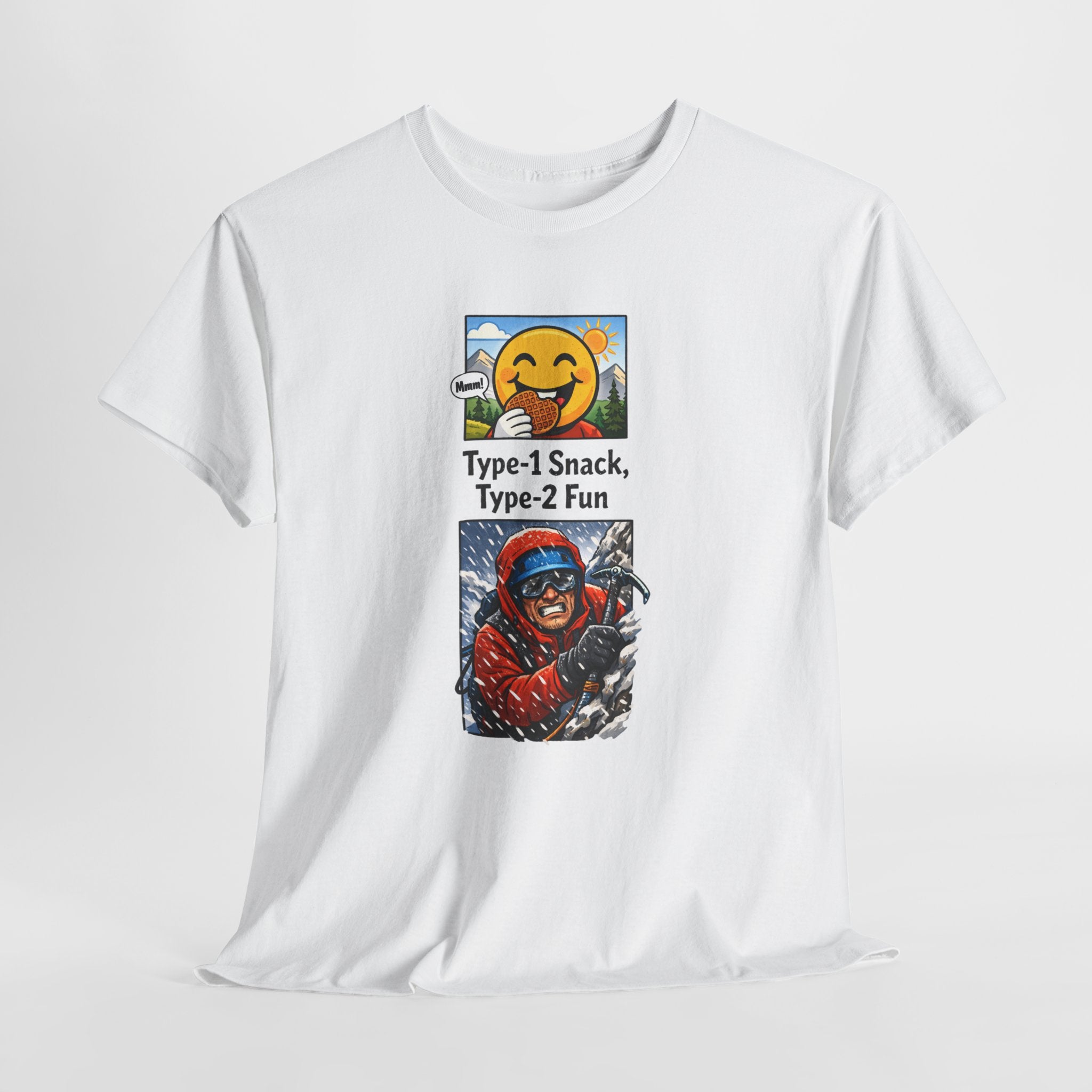 Type-1 Snack Type-2 Fun T-Shirt — Outdoor Adventure Hiking Camping Graphic Tee