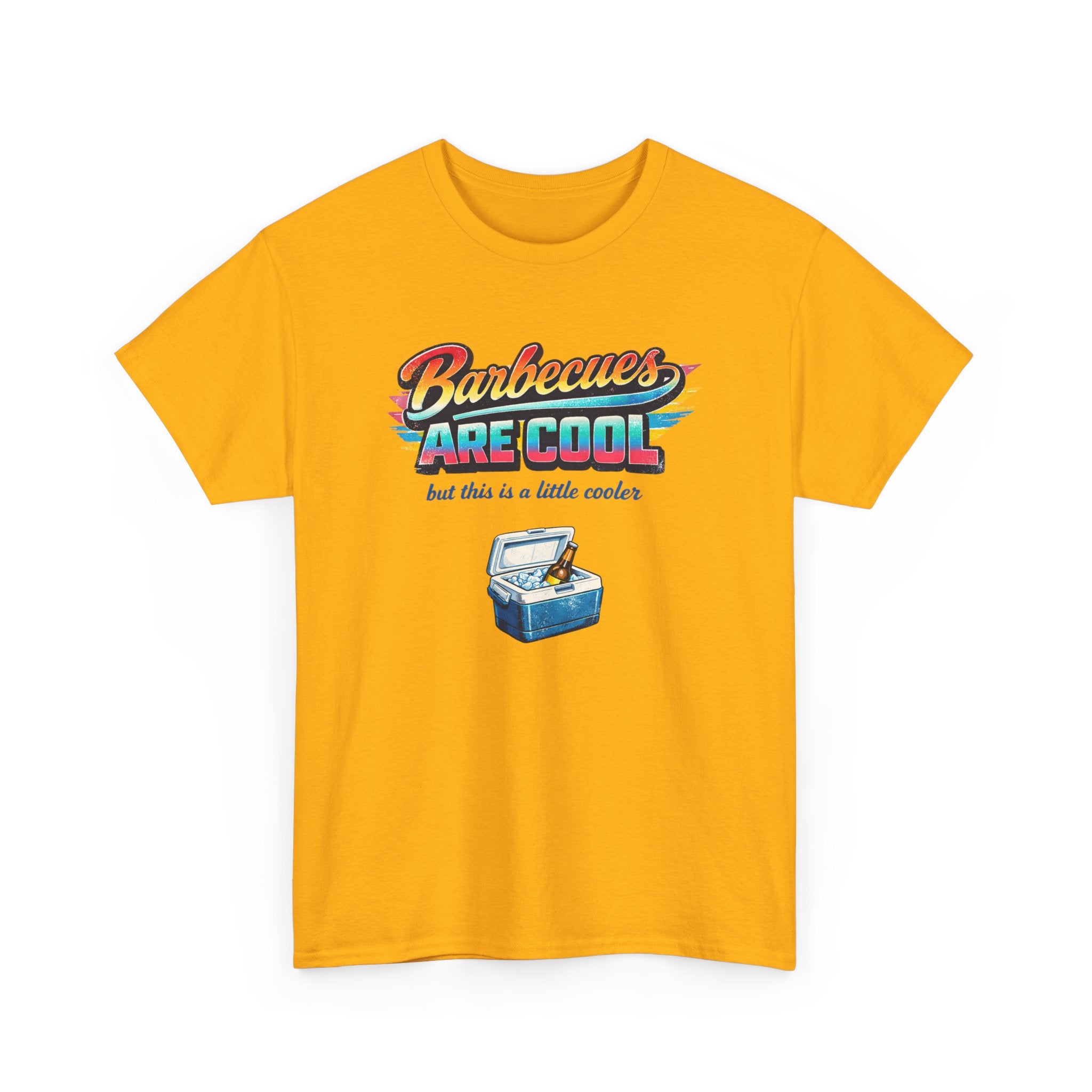 Barbecues Are Cool but this is a little cooler Funny Retro BBQ Tee