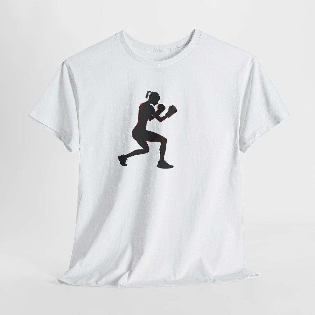Boxing Silhouette T-Shirt — Women's Boxer Workout Tee