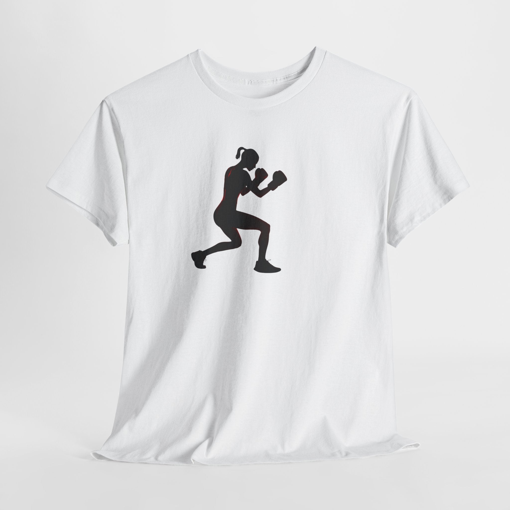 Boxing Silhouette T-Shirt — Women's Boxer Workout Tee