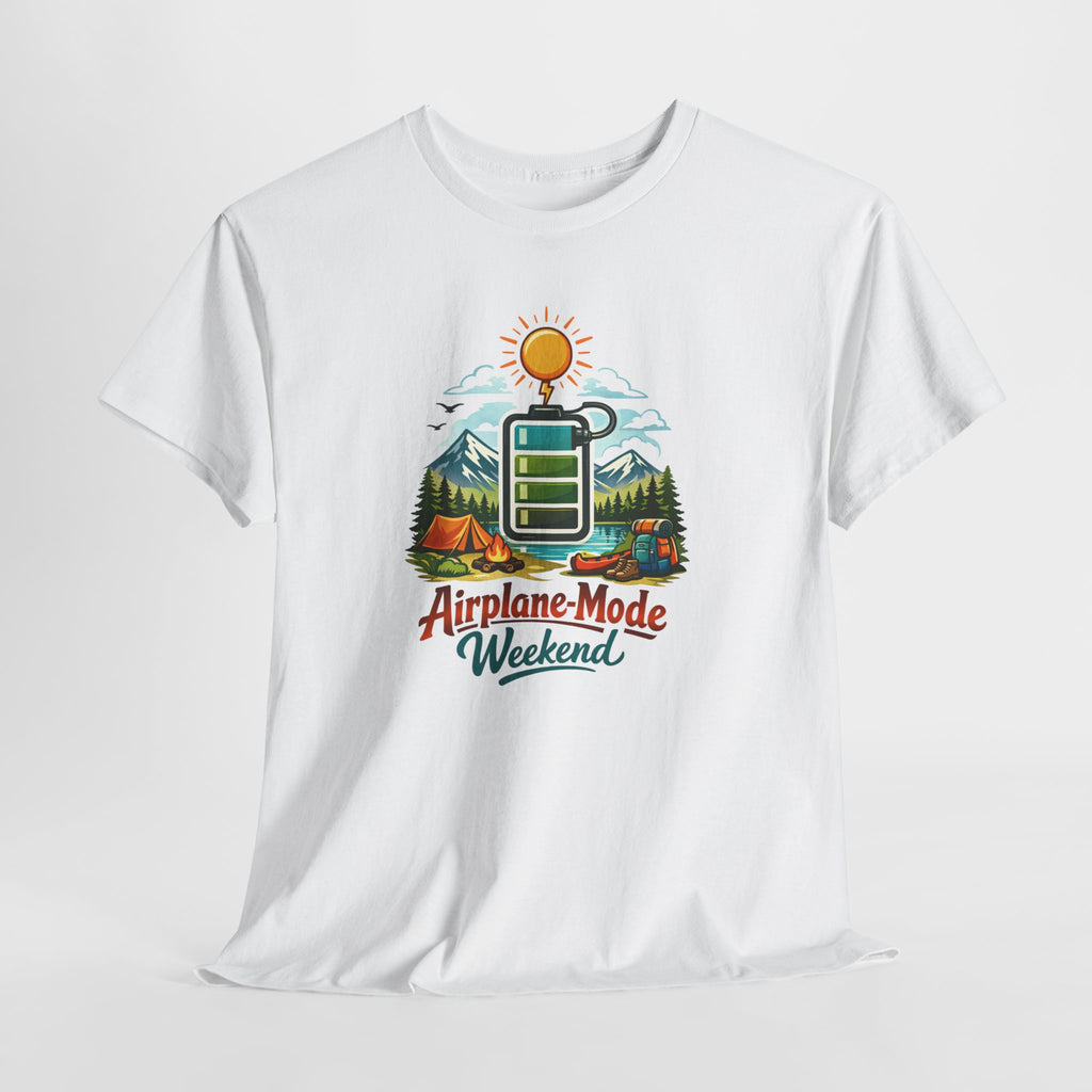 "Airplane Mode Weekend" Outdoor Adventure Camping Graphic Tee