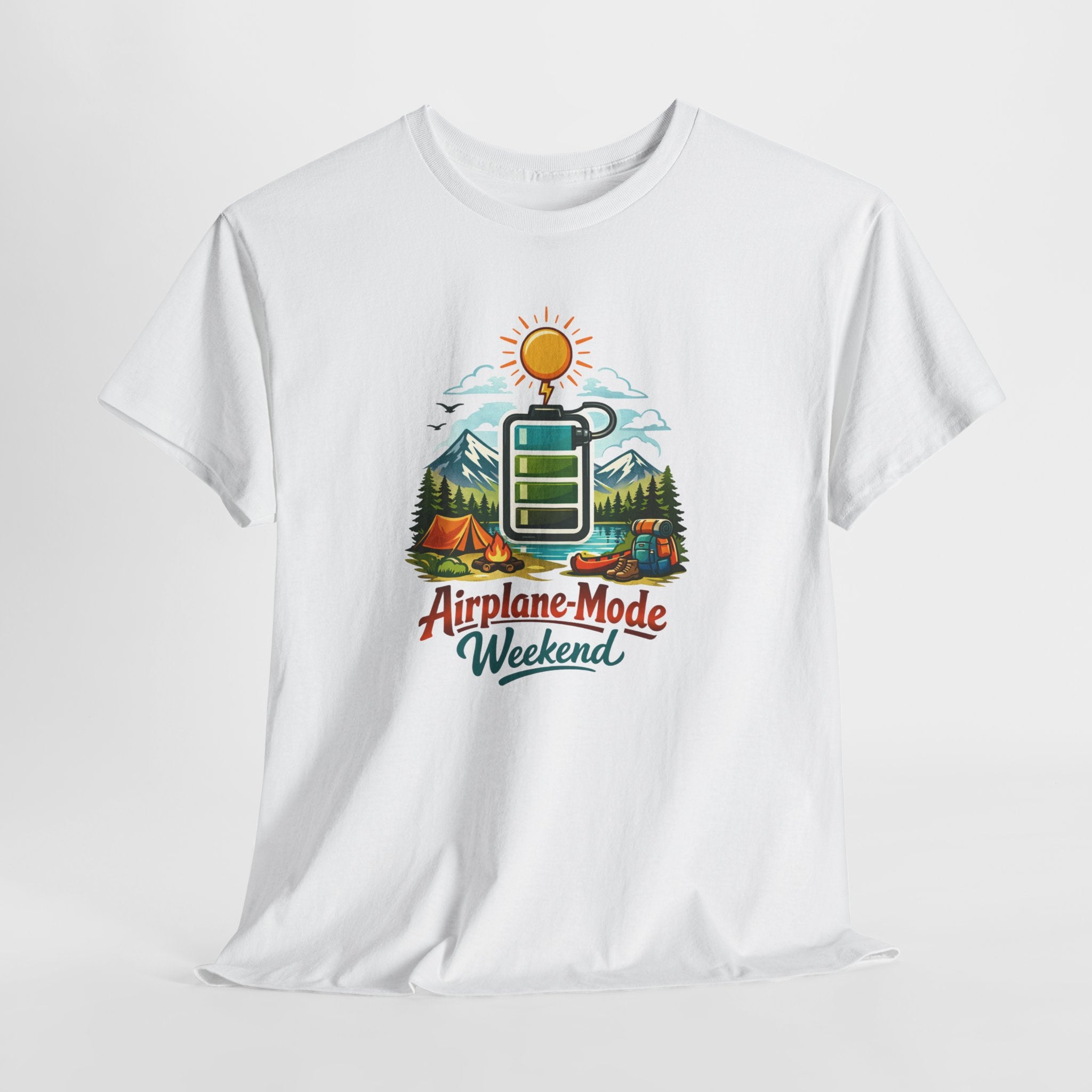 "Airplane Mode Weekend" Outdoor Adventure Camping Graphic Tee