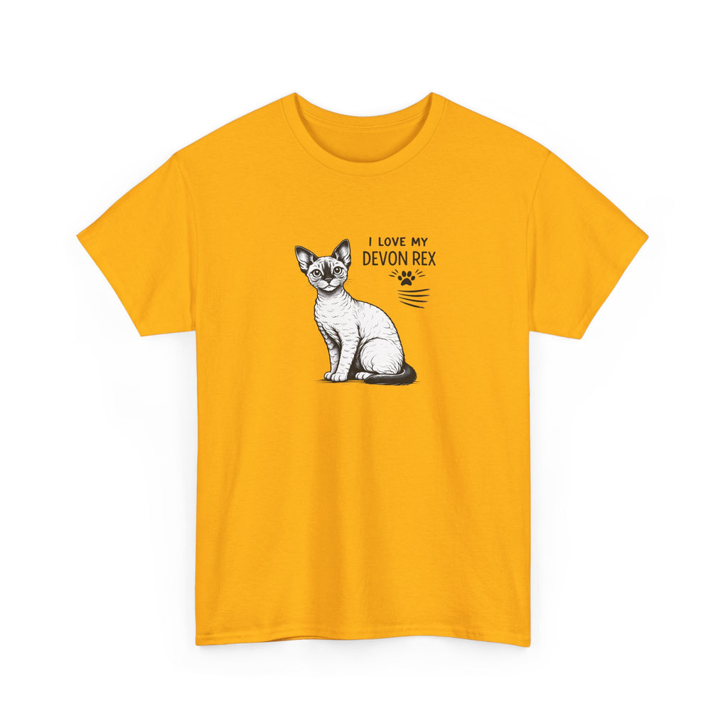 Devon Rex Cat T-Shirt — I Love My Devon Rex Graphic Tee
