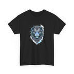 Tiger T-Shirt — Intricate Blue And White Tiger Graphic Tee
