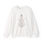 Christmas Word Snowman Sweatshirt