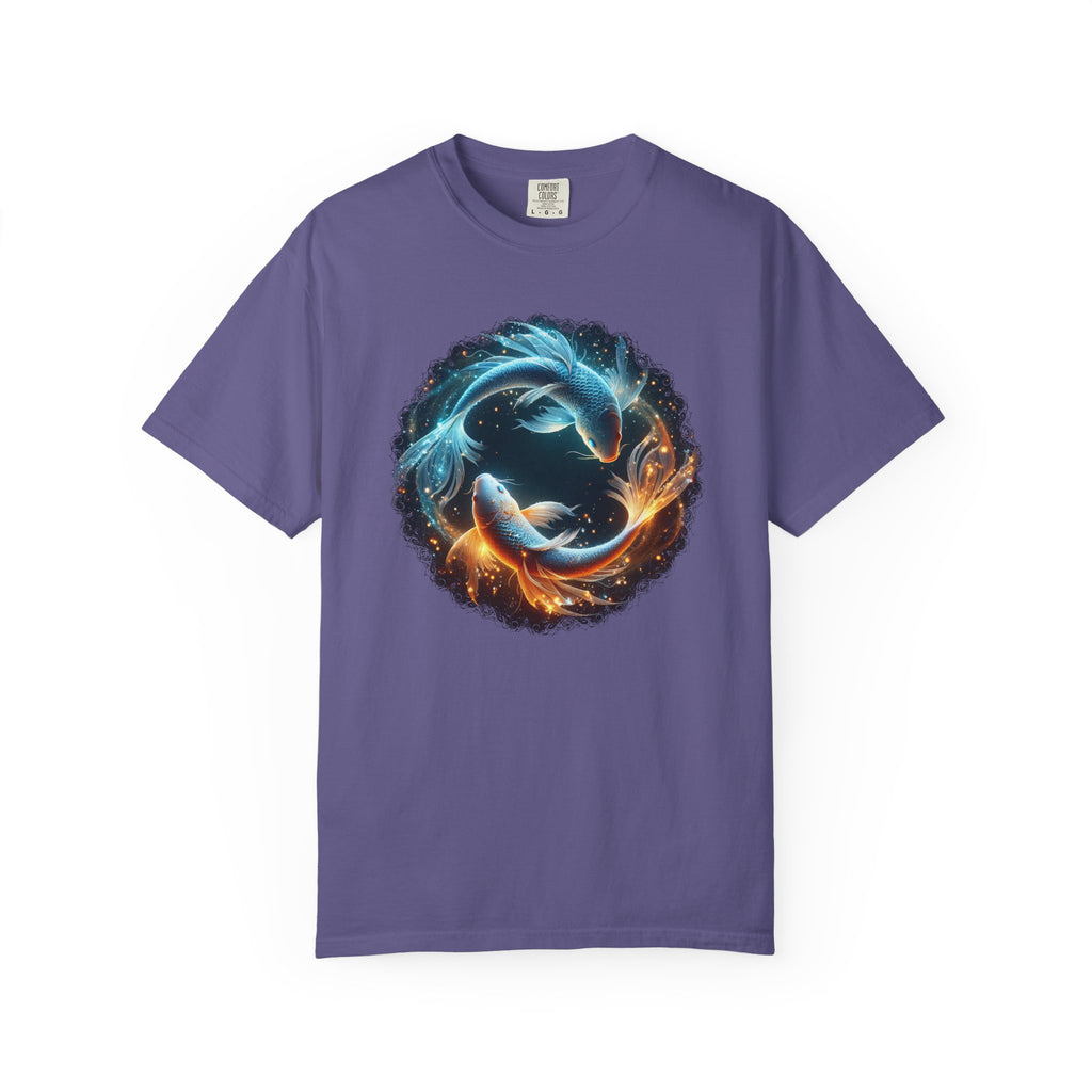 Yin Yang Koi Fish T-Shirt — Fire & Water Koi Circle Tee