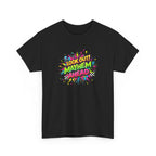 Look Out! Mayhem Ahead Graphic Tee — Colorful Retro Comic Humor Shirt