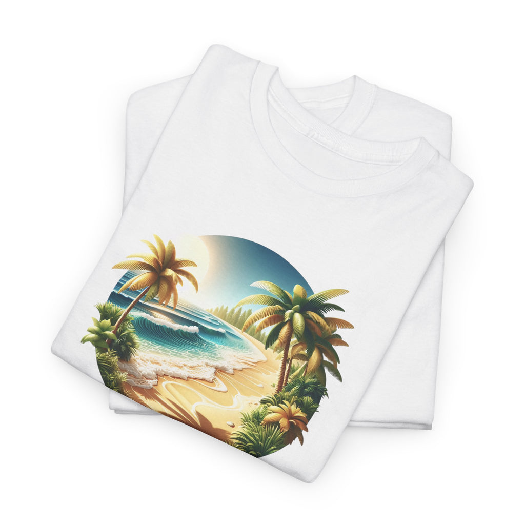 Aloha Beach T-Shirt — Tropical Palm Island Graphic Tee