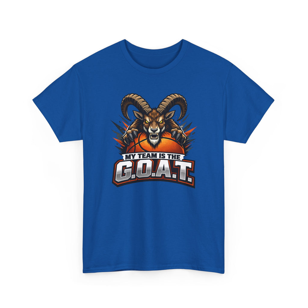 G.O.A.T. Graphic Tee — Fierce Goat Basketball Player Fan Shirt