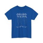 Teacher Floral Rain T-Shirt — Elegant Teacher Appreciation Tee