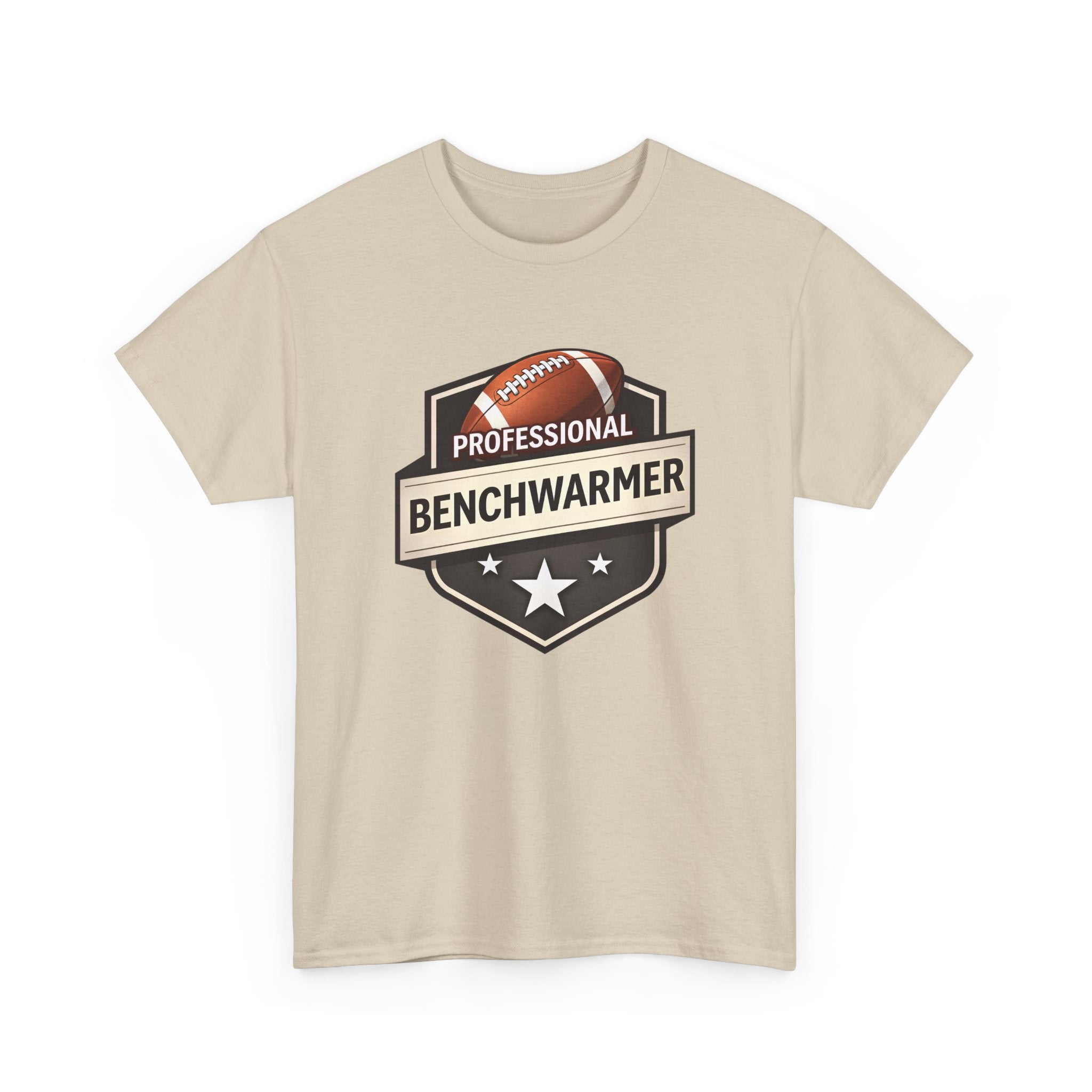 Professional Benchwarmer Football T‑Shirt — Funny Sports Tee for Fans & Backup Players