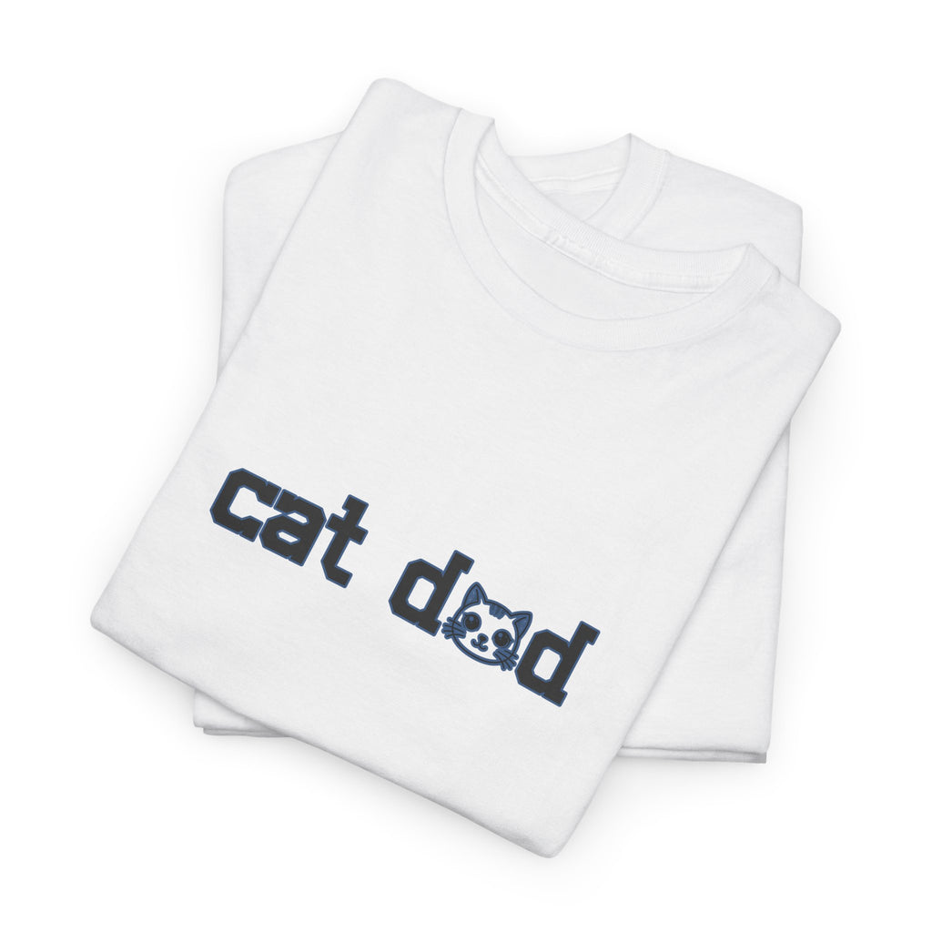 Cat Dad T‑Shirt — Minimalist Funny Cat Lover Tee