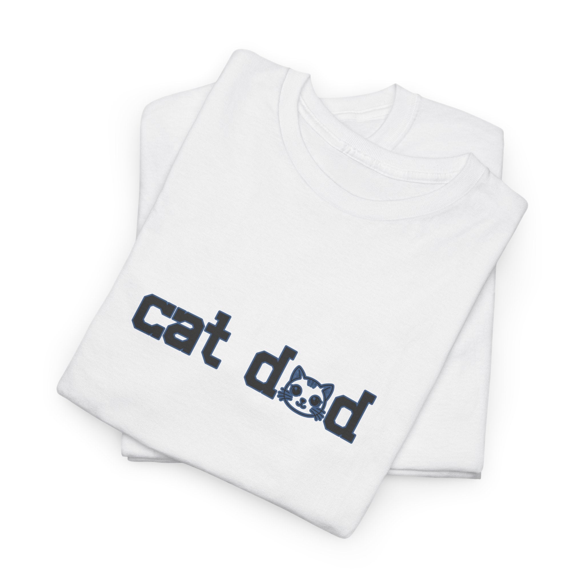 Cat Dad T‑Shirt — Minimalist Funny Cat Lover Tee
