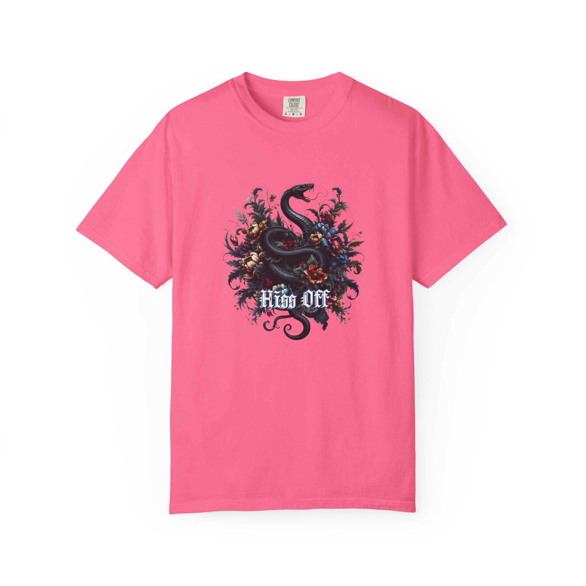 Snake Floral 'Hiss Off' T-Shirt