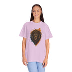 Lion Head T-Shirt — Artistic Tribal Lion Face Tee