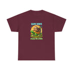Slow Down Turtle Sloth & Snail V-Neck Tee — "Enjoy Life a Little" Relaxed Graphic Shirt